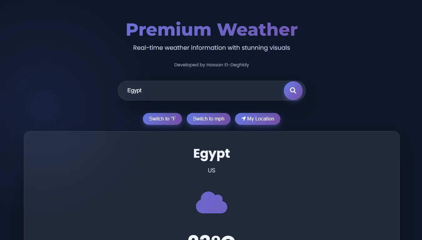 Weather App Design 1